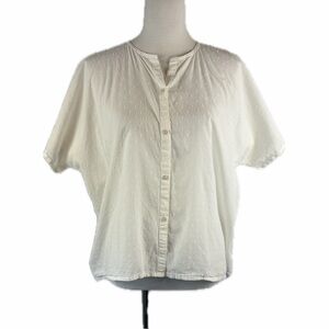 Emerson Fry India Collection Swiss Dot Top Size OS Airy Boxy Lightweight Cottage